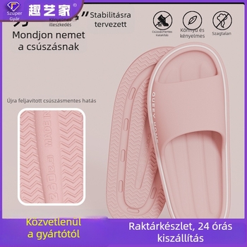 Női és férfi otthoni papucs – EVA felsőrész, EVA talp, csúszásmentes, injektált talp, 3–5 cm vastag talp