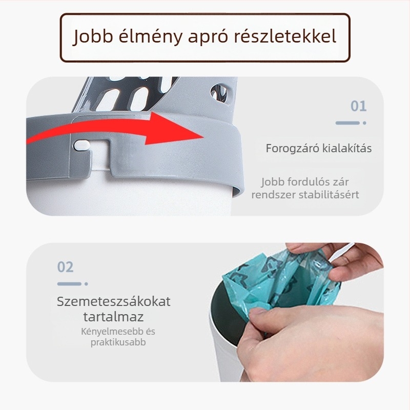 Macskaalomhoz integrált lapát zacskókészlettel – PP anyag, univerzális macskáknak és kutyáknak, Peyton/PEID márka