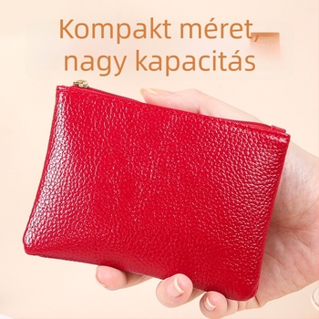 PU érme pénztárca, egyszínű, városi minimalista stílus, kopásálló