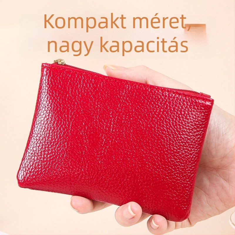 PU érme pénztárca, egyszínű, városi minimalista stílus, kopásálló