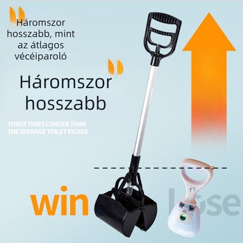 Műanyag kisállat ürülékgyűjtő – macska és kutya ürülék összegyűjtő, 1 db, Seven Oh márka