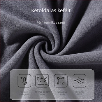 Férfi termosz mellény kettős oldalú fleecével, 201–250 g/m² vastagság, környakú, pulóver stílusú, egyrétegű, poliészter 90–95%