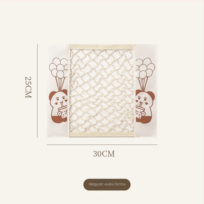 Fali akasztós Velcro-háló zsák szemeteszsákok tárolására — poliészter, konyhai rendező, vastagított kialakítás