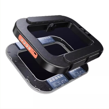 Kézi mini gyűrűlámpa okostelekre, hordozható fotózási lámpa többszintű fényerő-szabályozással, 10–50W, 220V