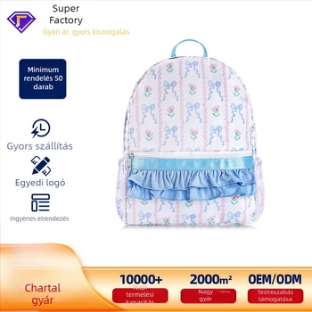 Uniszex hátizsák etnikus virágmintával, vízálló, nagy kapacitású, poliészter, cipzár, belső laminált zseb