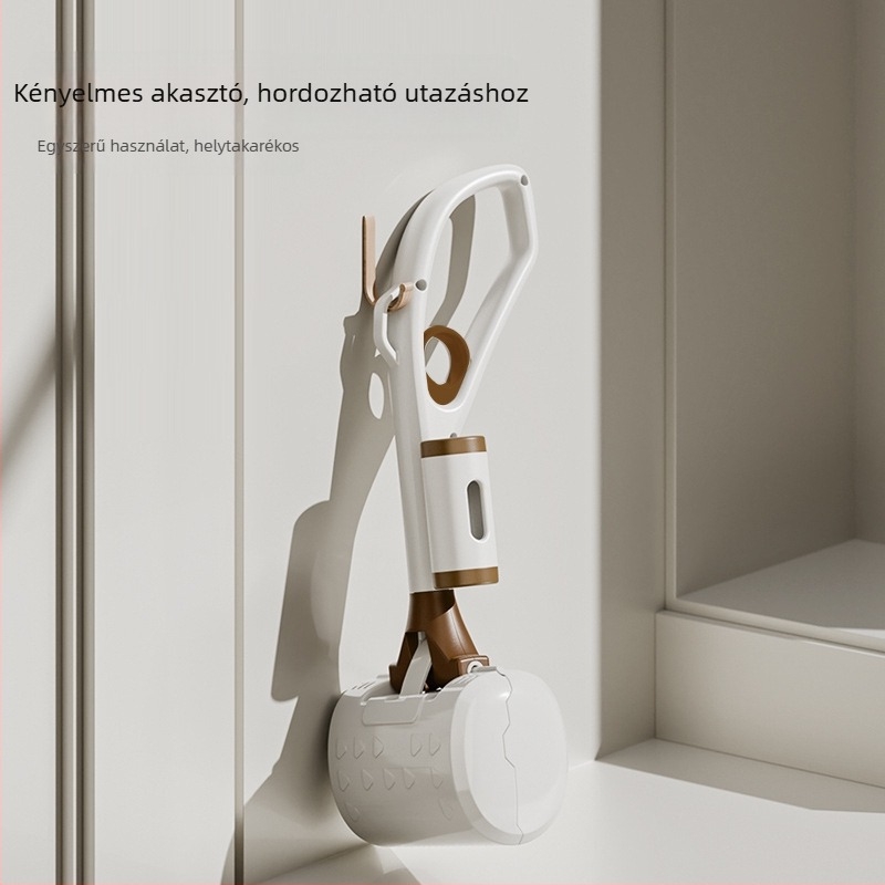 Kimpets hordozható kutyaürülék gyűjtő csipesz, ABS anyagból, kültéri használatra, kutyáknak és macskáknak (Jim Bebe)