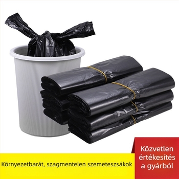 Vastagított szemetes zacskók fogantyúval, mellény-stílus, egyszer használatos, háztartási és konyhai használatra