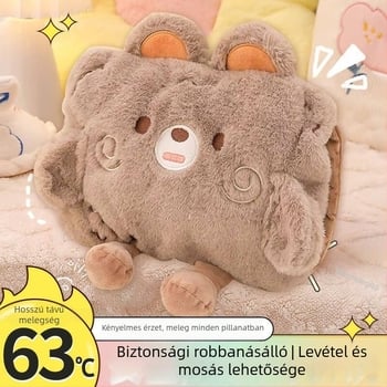 Újratölthető kézmelegítő U-alakú fűtőcsővel, 220V AC, 400W, modell rsd-1