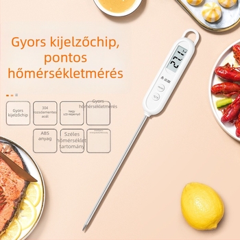 Chigo víztermométer szondával, nagy pontosság, 0,1°C felbontás, testreszabható, élelmiszerhez és babafürdetéshez