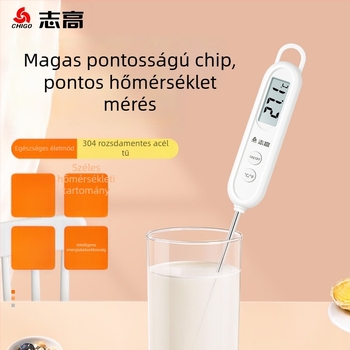 Chigo víztermométer szondával, nagy pontosság, 0,1°C felbontás, testreszabható, élelmiszerhez és babafürdetéshez
