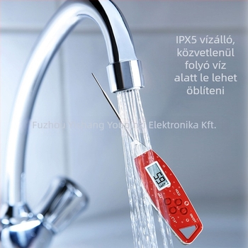 Ételhőmérő – Yishang Superior Products; hőmérséklet felbontása ±0,1 °C; testreszabható feldolgozás; csomagolás 100 db