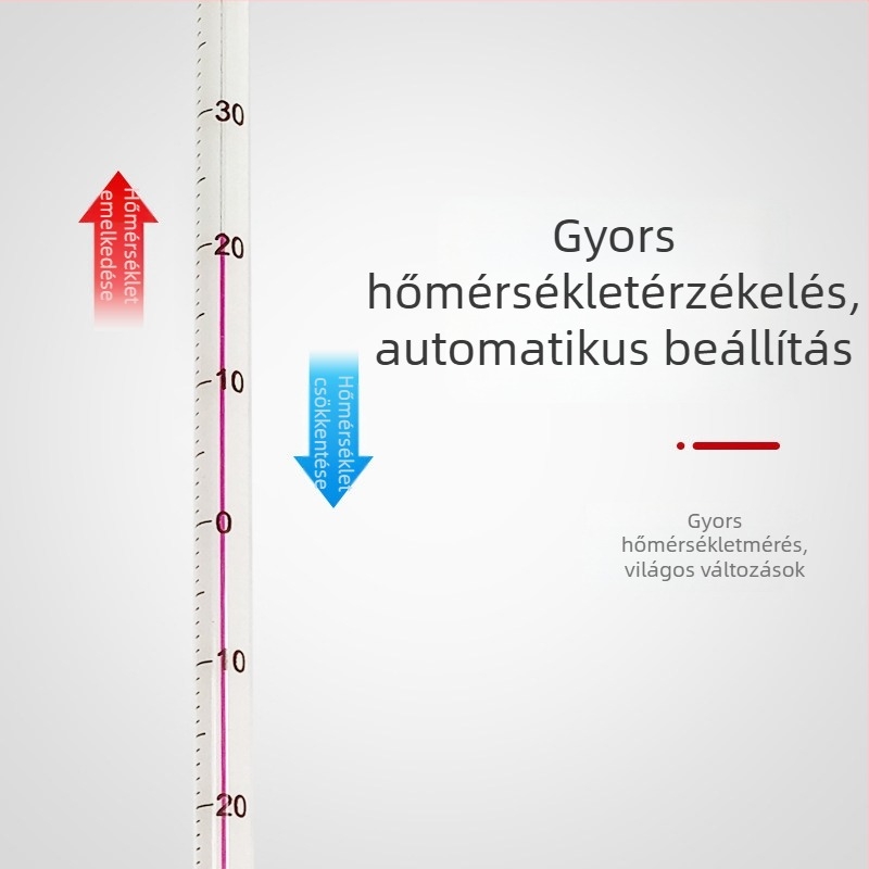 Laboratóriumi víz-hőmérő üvegnyéllel, 1°C felbontás, csomagolás 500 db, testreszabott feldolgozás