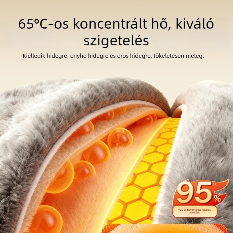 Újratölthető forróvizes palack melegítő Cu-graphén fűtéssel, 220V, 50W, PVC burkolat, hőmérséklet-szabályozás