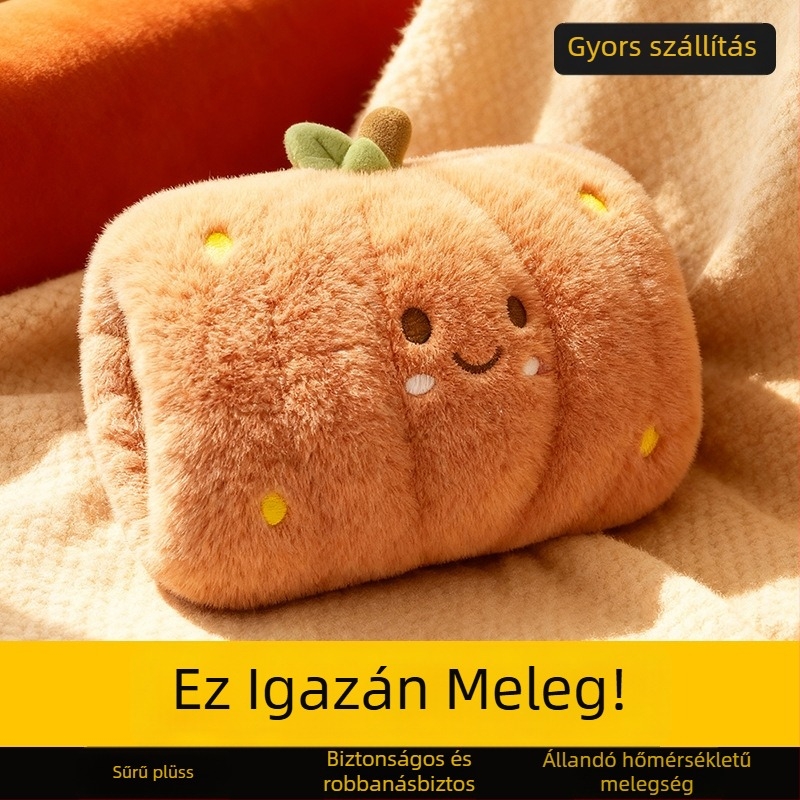 Újratölthető forróvizes palack melegítő Cu-graphén fűtéssel, 220V, 50W, PVC burkolat, hőmérséklet-szabályozás