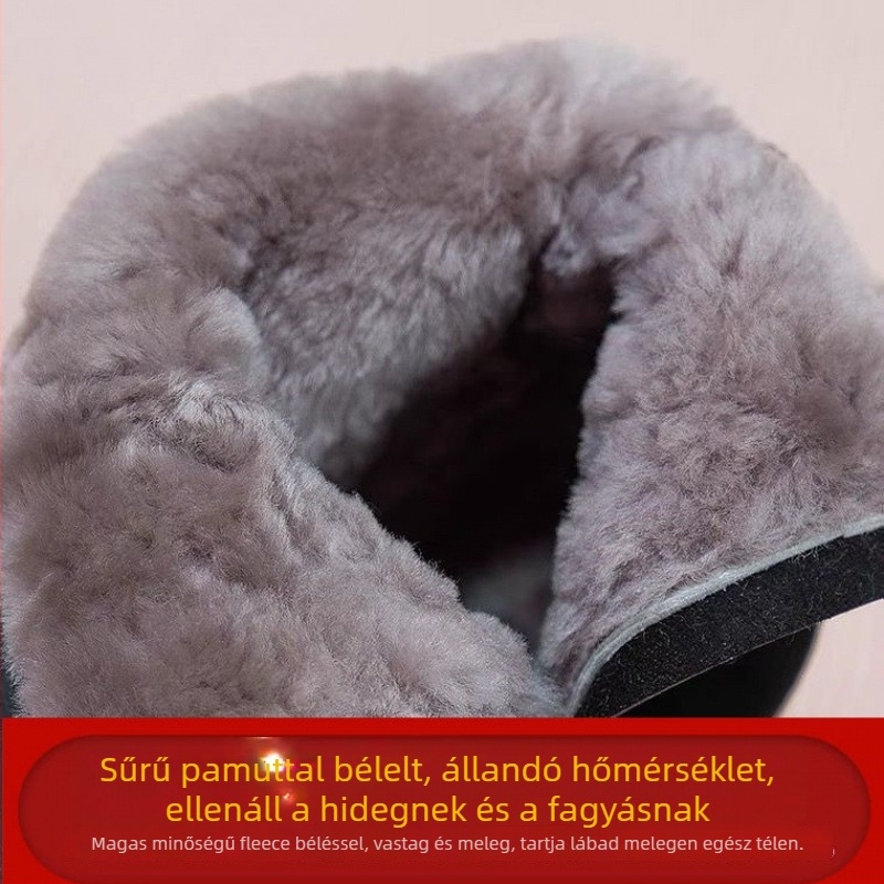 Női matt bőrből készült bokacsizmák, hegyes orrú, középmagas sarok 3–5 cm, fleece belsővel és kasmírtalppal