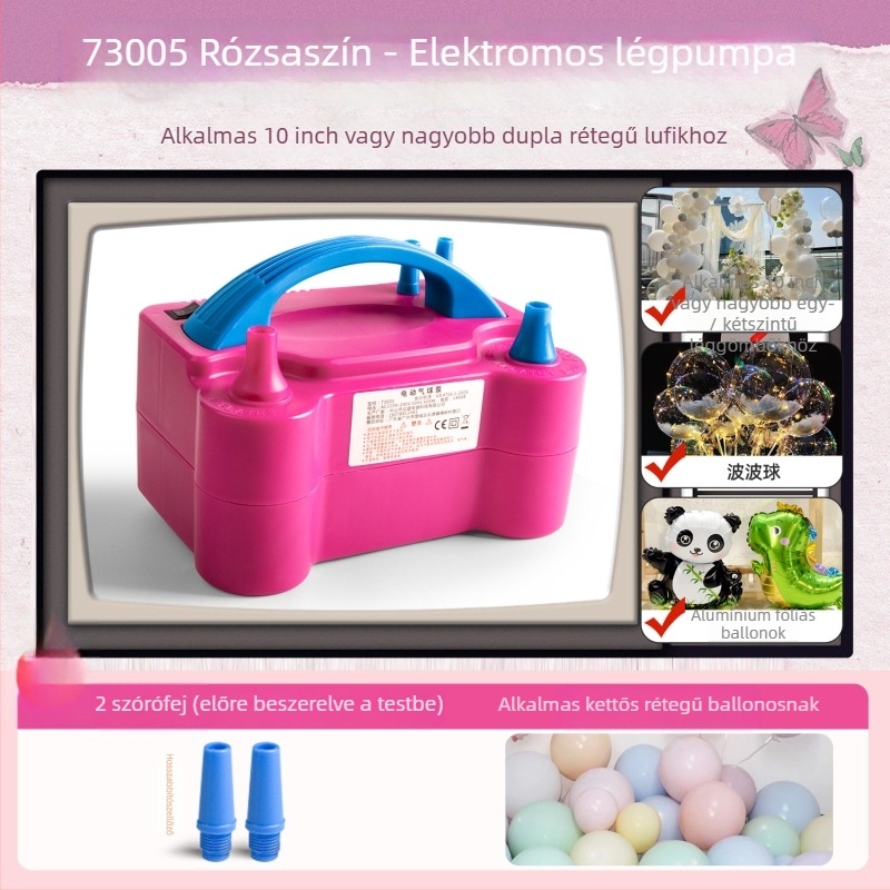 Elektromos lufi pumpa, hordozható és automata, Rate xun márka, csomagolás 0.4