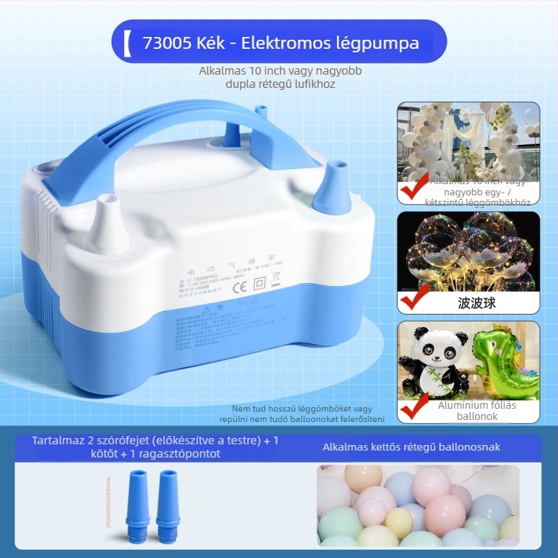 Elektromos lufi pumpa, hordozható és automata, Rate xun márka, csomagolás 0.4