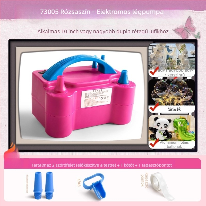 Elektromos lufi pumpa, hordozható és automata, Rate xun márka, csomagolás 0.4