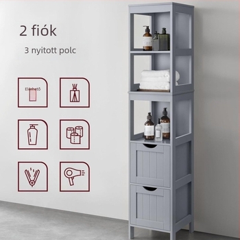 Jin Tailai JTLA-389 5-szintes fürdőszobai tároló polc fiókkal, modern egyszerű stílus