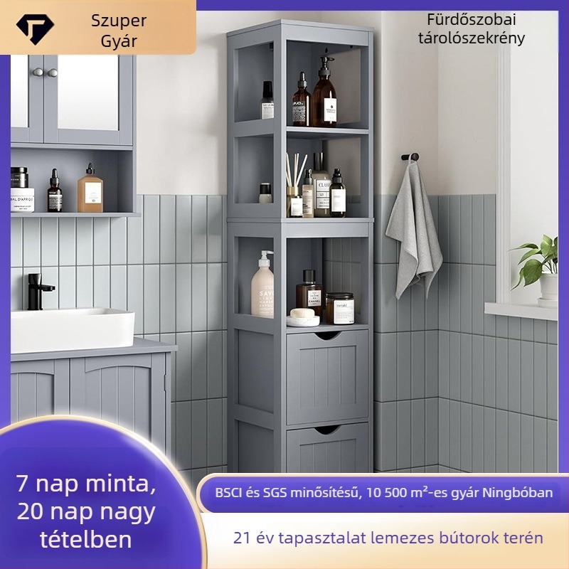 Jin Tailai JTLA-389 5-szintes fürdőszobai tároló polc fiókkal, modern egyszerű stílus