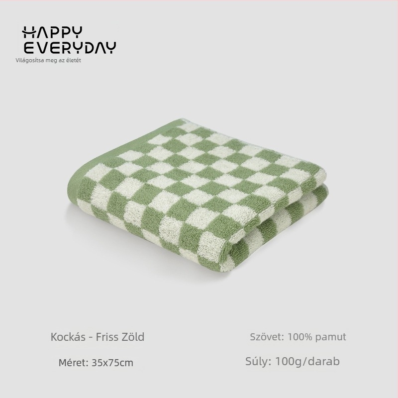 Arc törölköző kockás mintával, 100% pamut, Jacquard szövés, súly 80–100 g