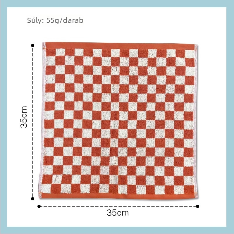 Arc törölköző kockás mintával, 100% pamut, Jacquard szövés, súly 80–100 g