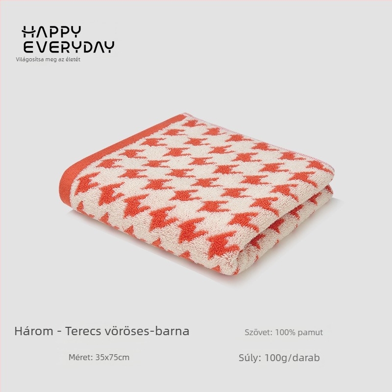 Arc törölköző kockás mintával, 100% pamut, Jacquard szövés, súly 80–100 g