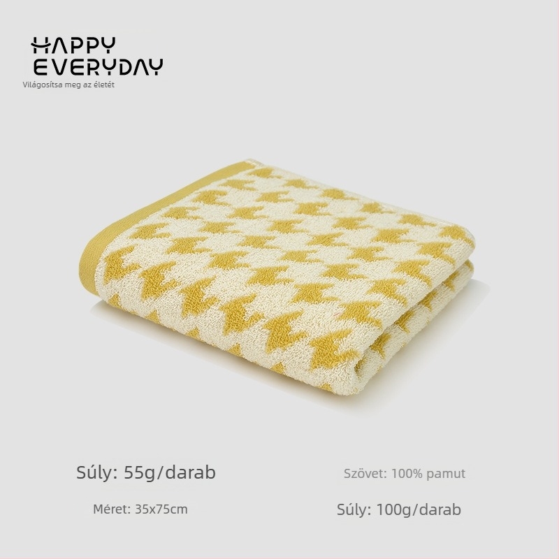 Arc törölköző kockás mintával, 100% pamut, Jacquard szövés, súly 80–100 g