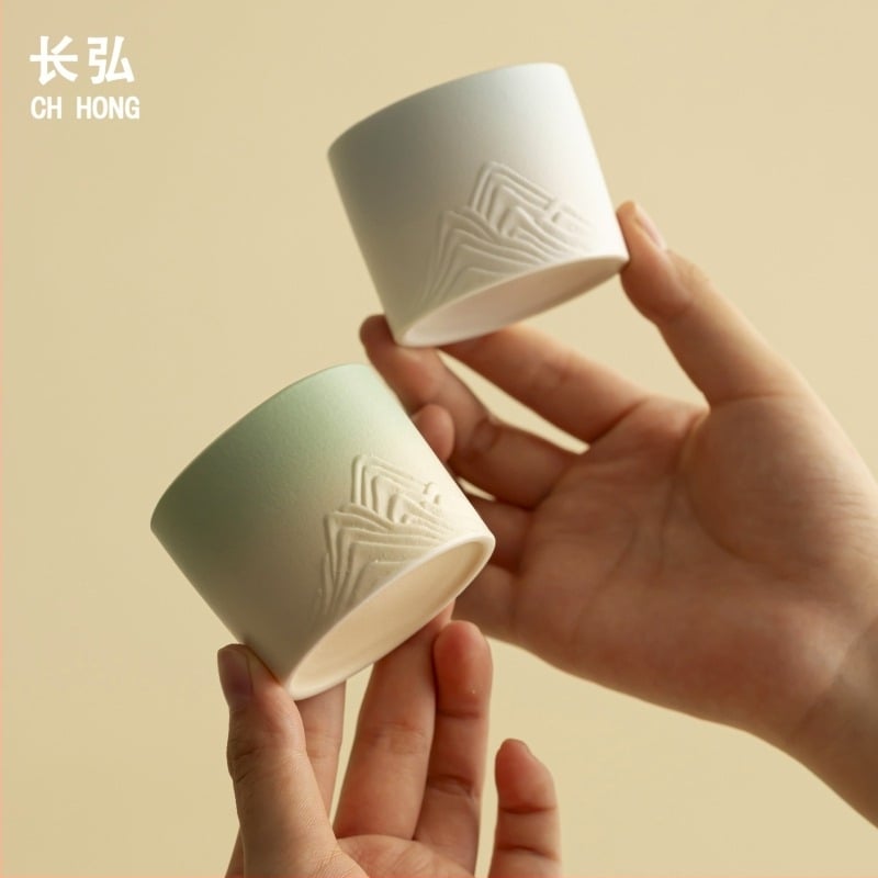 CHANGHONG kávéscsésze, modern minimalista stílus, egyszínű mintázat, súly 350, kód 398