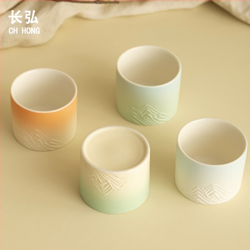 CHANGHONG kávéscsésze, modern minimalista stílus, egyszínű mintázat, súly 350, kód 398