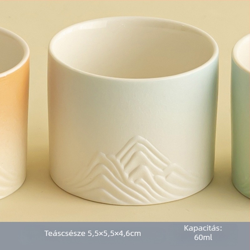 CHANGHONG kávéscsésze, modern minimalista stílus, egyszínű mintázat, súly 350, kód 398