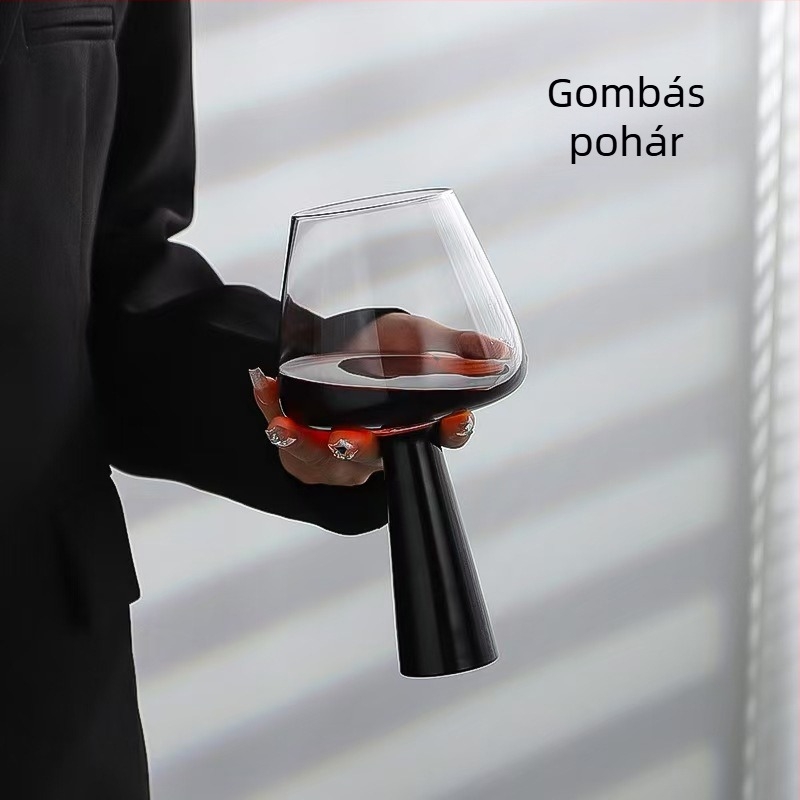 Cloud Sail vörösboros pohár, üveg, kapacitás 201–300 ml, modern minimál stílus, csomagolás papírdobozban