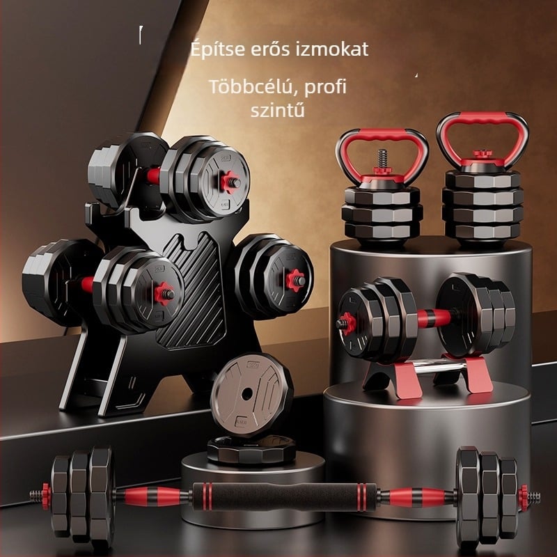 Boiling Force Állítható súlyzó és rúd készlet otthoni használatra, PVC anyag, Férfiaknak és nőknek, Edzés és testépítés