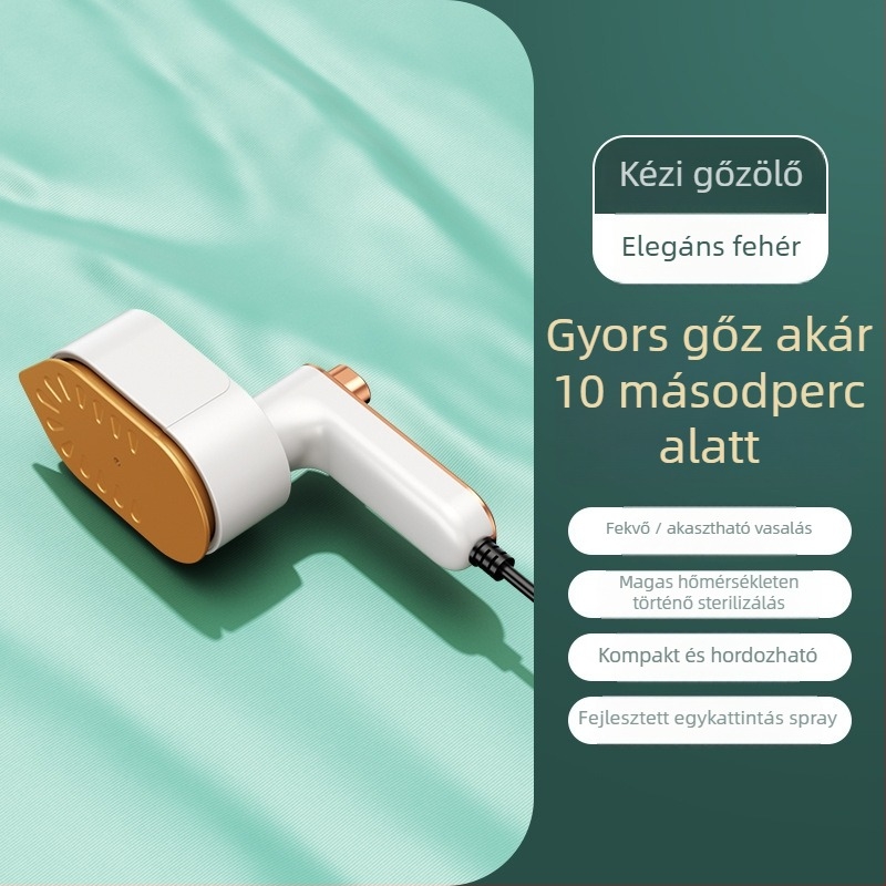 Kézben tartható összecsukható ruhaszárító gőzölő, USB táplálás, 3 hőmérséklet-beállítás, hordozható otthonra és kollégiumba, víztartály <0,8 L