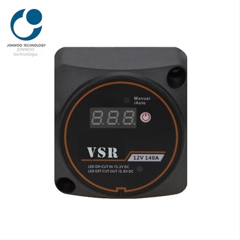 Okos voltmeter kettős akkumulátor izolátorvezérlő autókhoz, lakókocsikhoz és jachtokhoz, 12V 140A