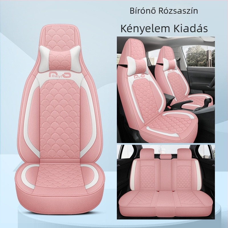 Autóülésvédő, teljes lefedettség, egy darabból álló kivitel, négy évszakos dizájn; Anyag: rost; Töltőanyag: hab; Termékkód BYQCYP-XWMLTT-SJ
