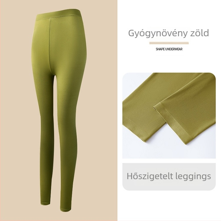 Női ultra vékony, seamless fűtő termo alsóruha készlet — hosszú ujjú felső és hosszú nadrág; antistatikus, testformáló, hidratáló hyaluronsavval; anyag: nylon-spandex (80–90% spandex).