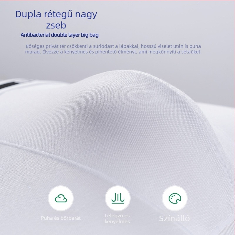 Férfi boxer brief modal anyagból, lélegző kötött anyag; középmagas derék; varrat nélküli kivitel; egyszínű mintázat
