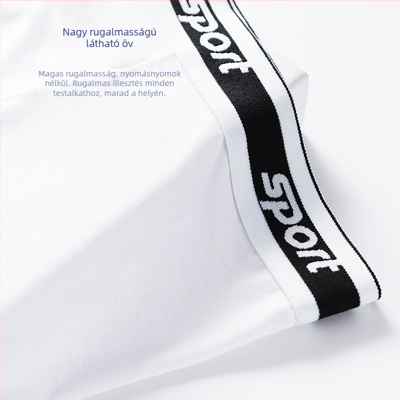 Férfi boxer brief modal anyagból, lélegző kötött anyag; középmagas derék; varrat nélküli kivitel; egyszínű mintázat