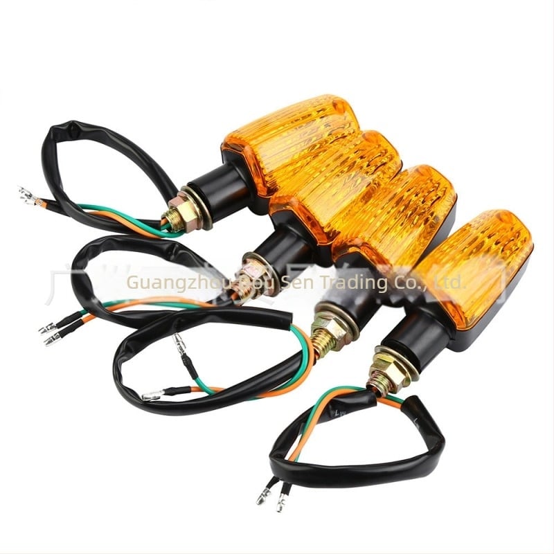 Doomson ZXD LED motorkerékpár jelzőfény – 12V ABS, retro kanyarjelző