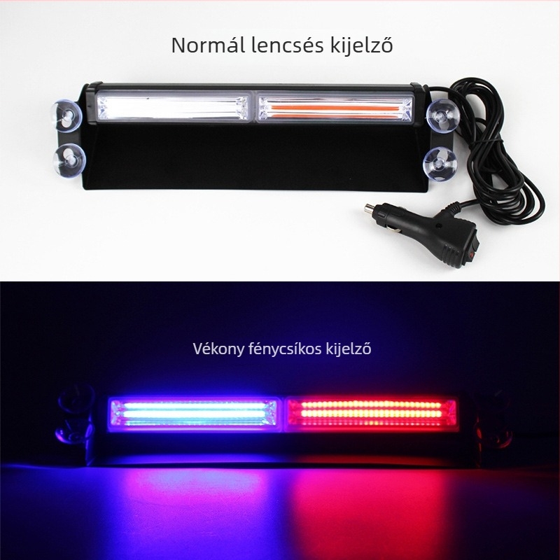 COB autó szívócsésze stroboszkóp lámpa, 20W, 12-24V, 805-ös modell, alumínium ötvözet