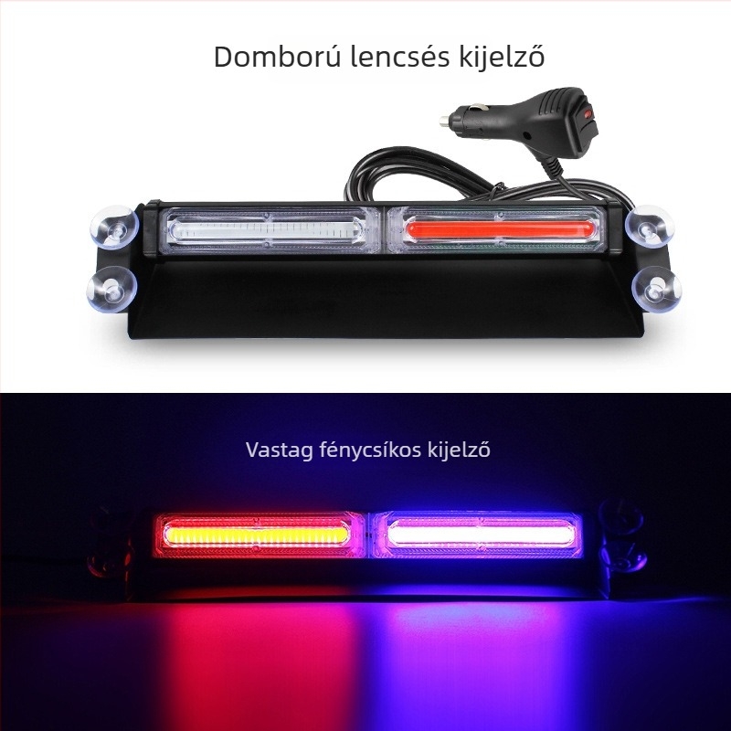 COB autó szívócsésze stroboszkóp lámpa, 20W, 12-24V, 805-ös modell, alumínium ötvözet