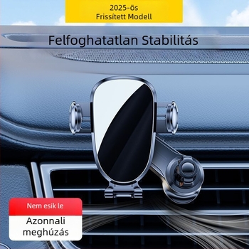 Universális autótelefon tartó a szellőzőnyílásra, rezgésmentes stabilizáció, vízszintes nézet, csendes, navigációs új modell