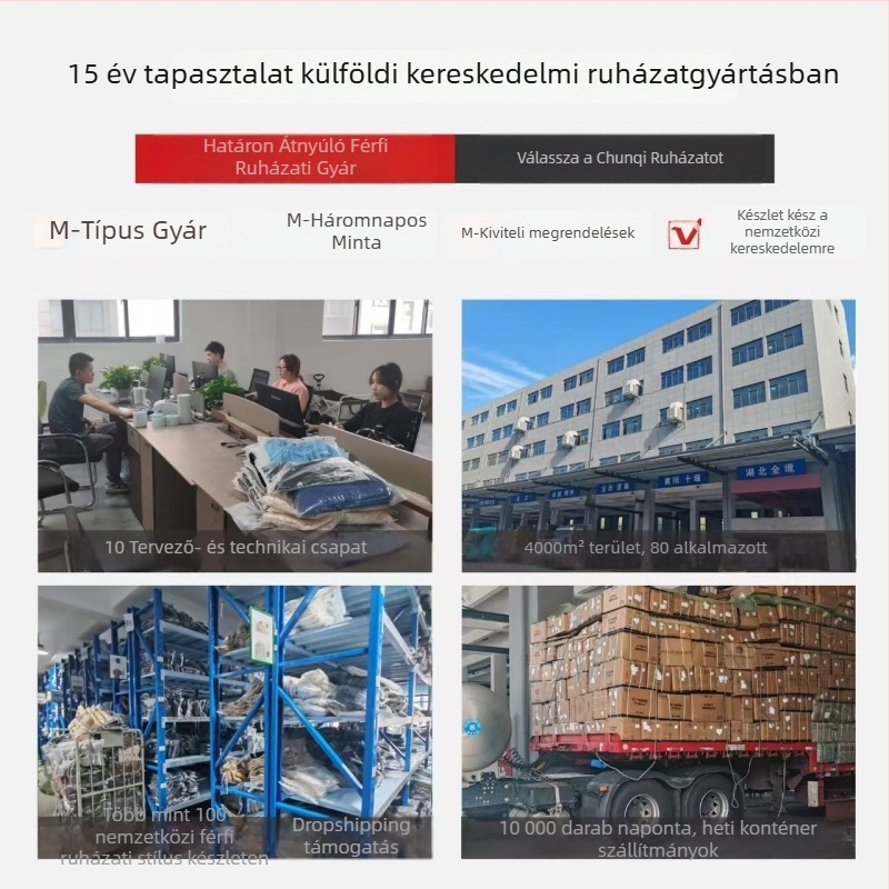 Álló galléros pulóver elülső cipzárral, csíkos kolázs dizájn, hosszú ujjú, lazán szabott