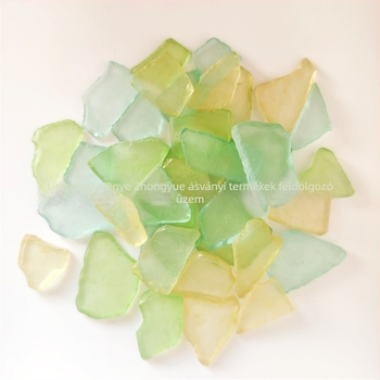 Tengeri üveglap – tengerparti stílus, eredet Hebei, márka Zhongyue, dekoratív DIY anyag