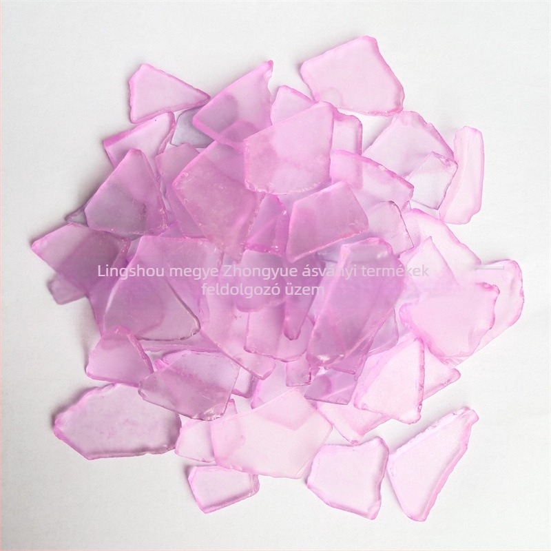 Tengeri üveglap – tengerparti stílus, eredet Hebei, márka Zhongyue, dekoratív DIY anyag