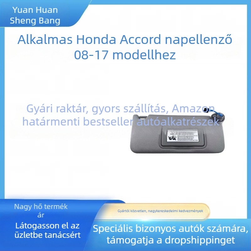 Honda Accord napellenző beépített telepítéssel, flanel anyag és logónyomtatás