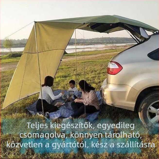 SUV oldalsó autóponyva — Oxford anyag, vízálló 2000mm, kültéri árnyékoló ponyva