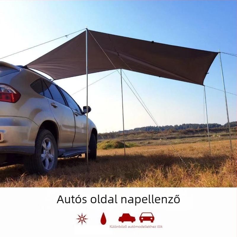 SUV oldalsó autóponyva — Oxford anyag, vízálló 2000mm, kültéri árnyékoló ponyva