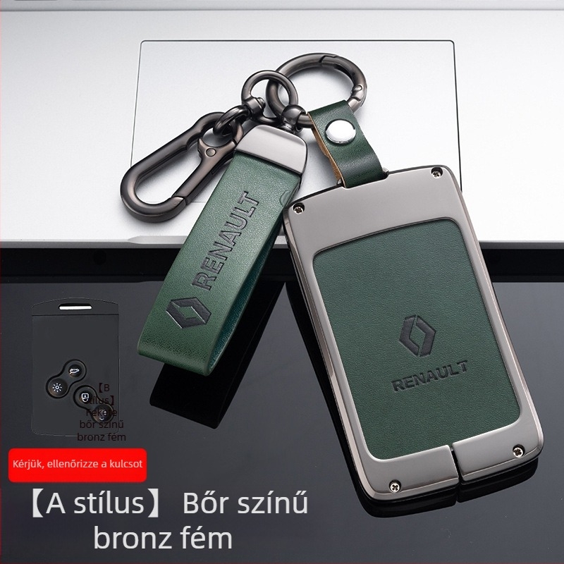 Fém kulcstartó Renaulthoz — cinkötvözet, egyszerű stílus, Weiwei